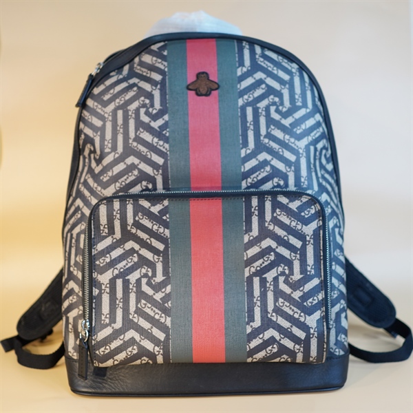 Balo GG Sọc Đỏ Xanh Rêu KG+