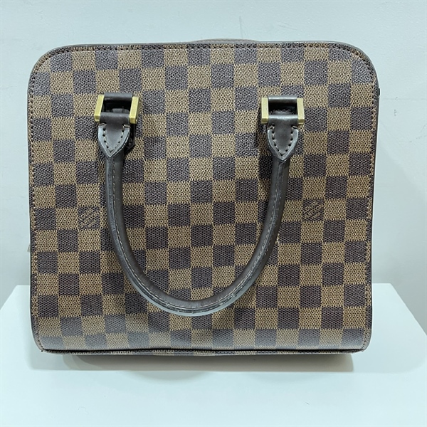 Túi Tote LV Ô Vuông Nâu vàng+