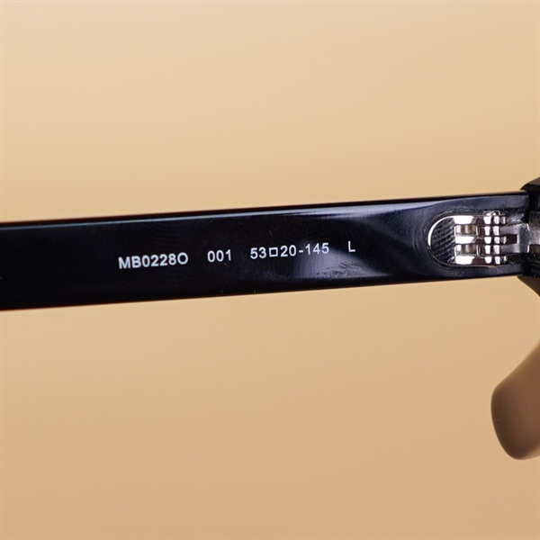 Kính Montblanc Đen gọng vuông MB0228O 001 (sz53-20-145) KG+