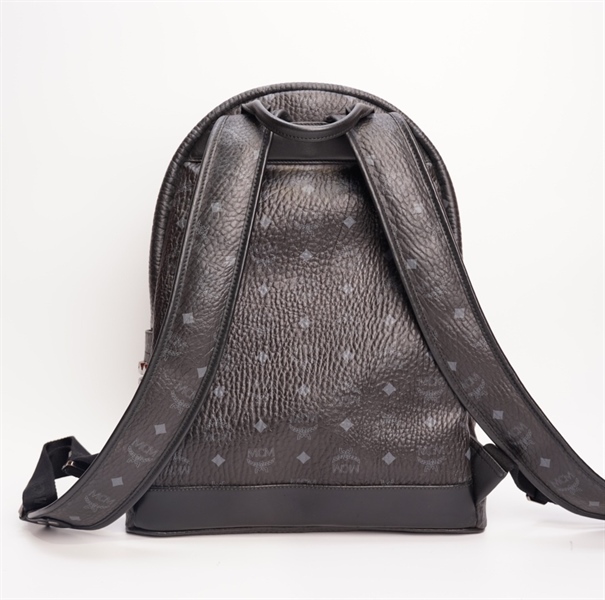 Balo MCM xanh đen ngang sz 24cm TB+