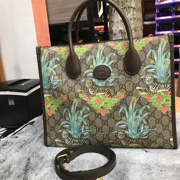 Túi xách tay GG hình cây hổ 30cm+