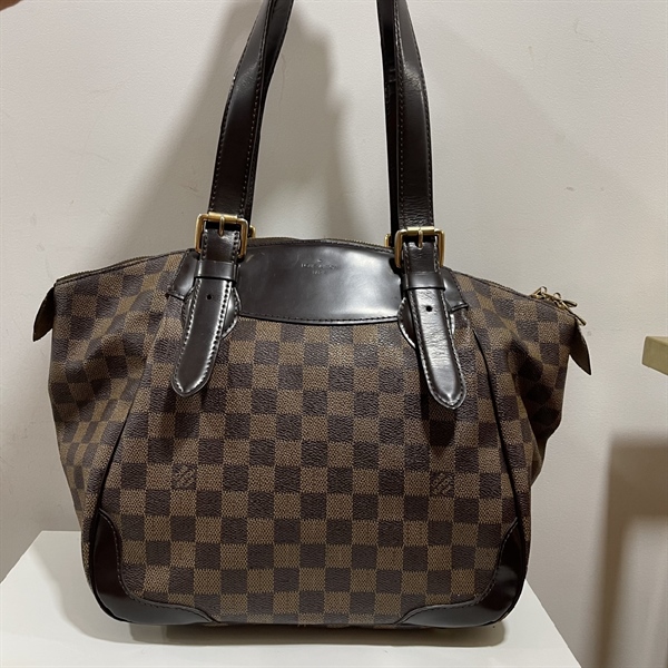 Túi Tote LV Ô Vuông Lòng Đỏ+