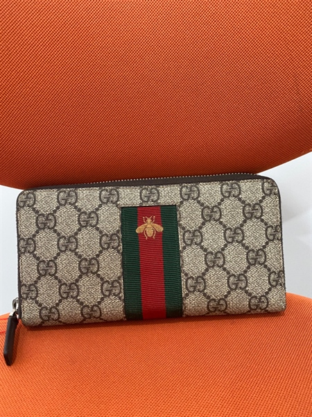 Ví GG Xám Sọc Đỏ Xanh Rêu Ong+