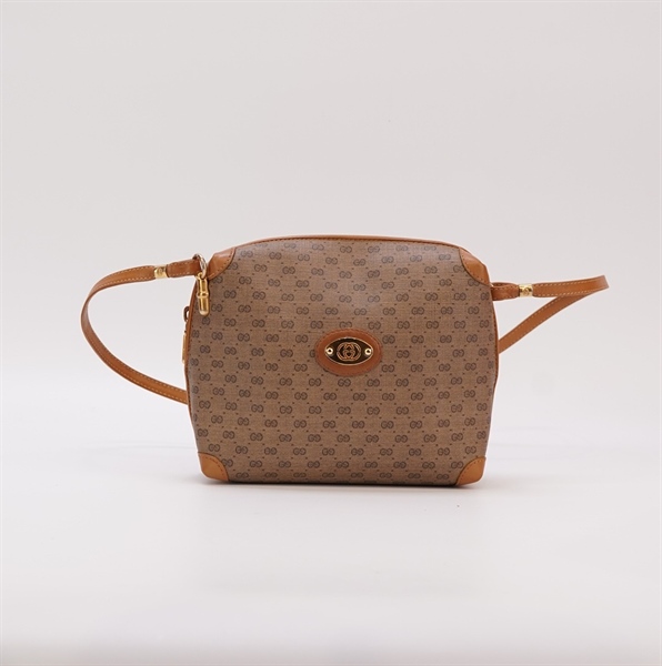 Túi GG nâu phối da KG+