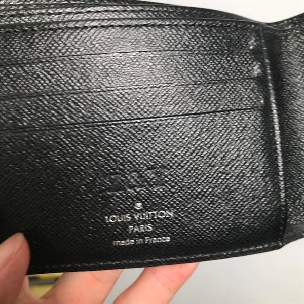 Ví LV xanh đen ô vuông KG+