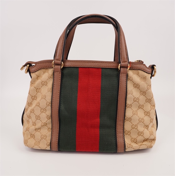Túi Gucci viền ruốc phối sọc xanh đỏ ++