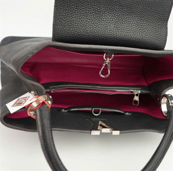 Túi LV capu đen lòng hồngsize 30 ++