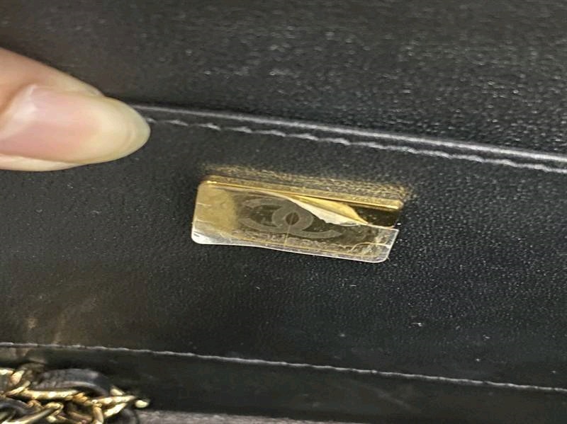 Túi Chanel hộp màu đen KG+