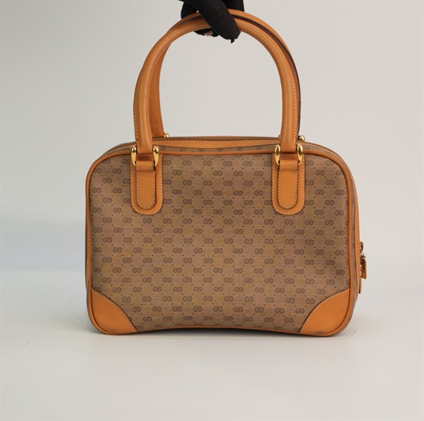 Túi GG màu nâu in logo da KG+