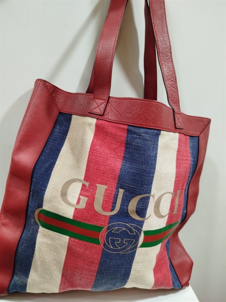 Túi Tote GG Sọc Đỏ KG+