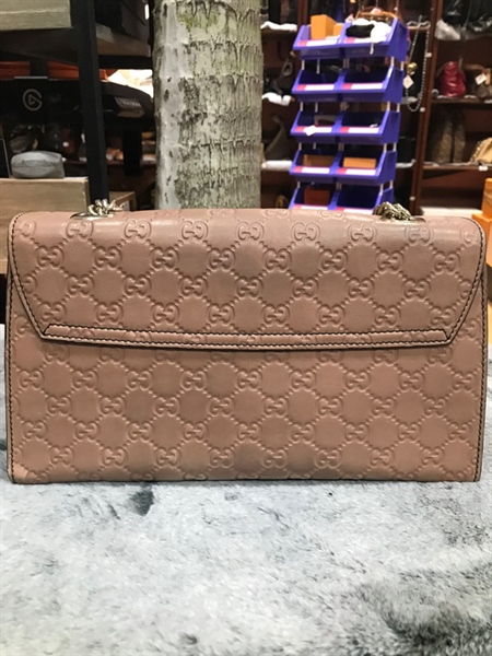 Túi xách GG màu hồng đất +