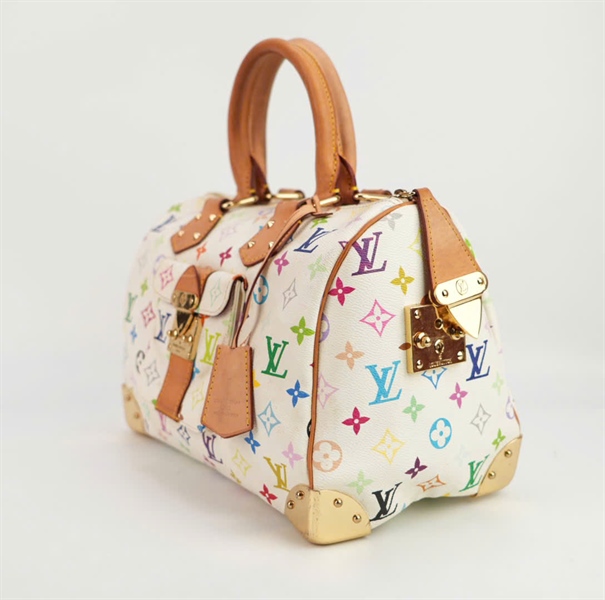 Túi LV hoa màu quai nâu size 25 ++