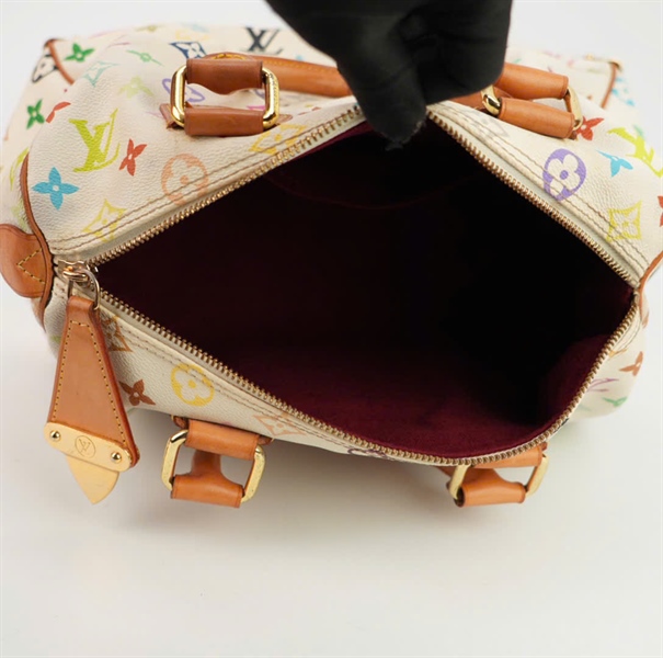 Túi LV hoa màu quai nâu size 25 +
