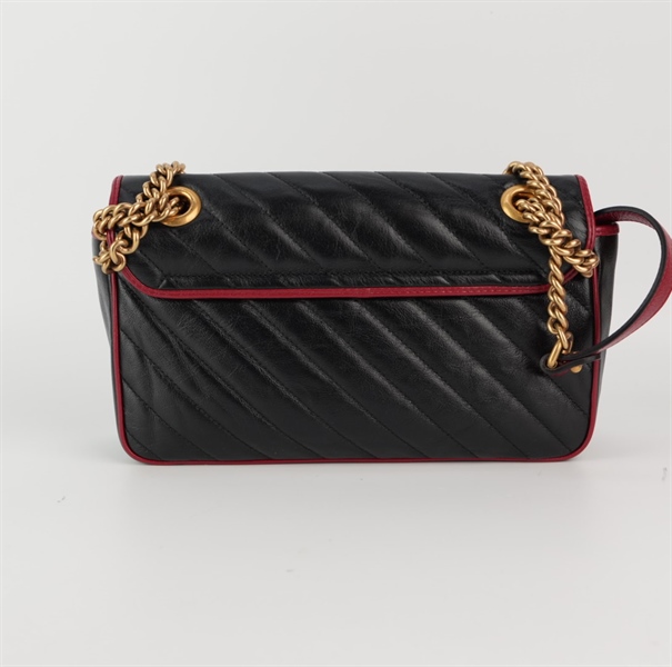 Túi GG marmont đen viền đỏ sz 24cm +