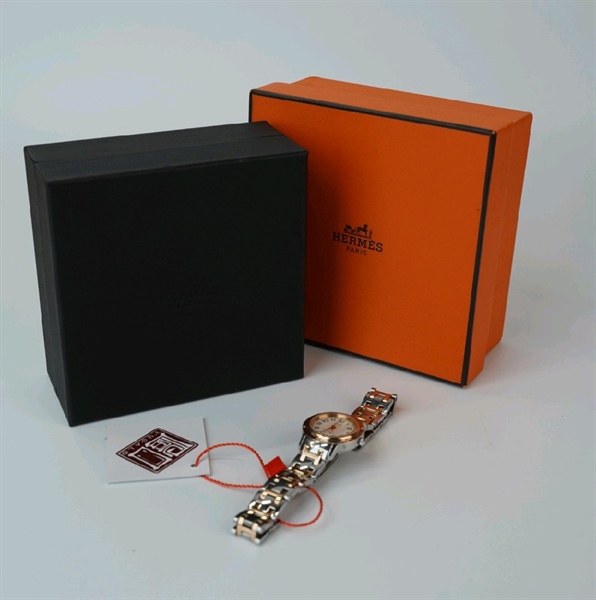 Đồng hồ Hermes phối vàng +