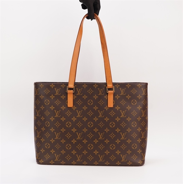 Túi LV tote hoa nâu KG+