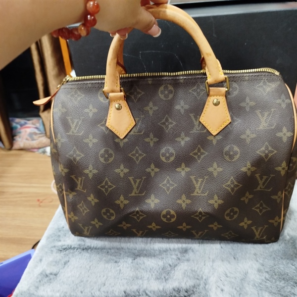 Túi speedy LV hoa nâu size 28cm ++