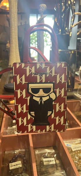 Túi Karl Lagerfeld ông già đỏ KG+