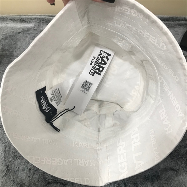 Nón Karl Lagerfeld Trắng KG+