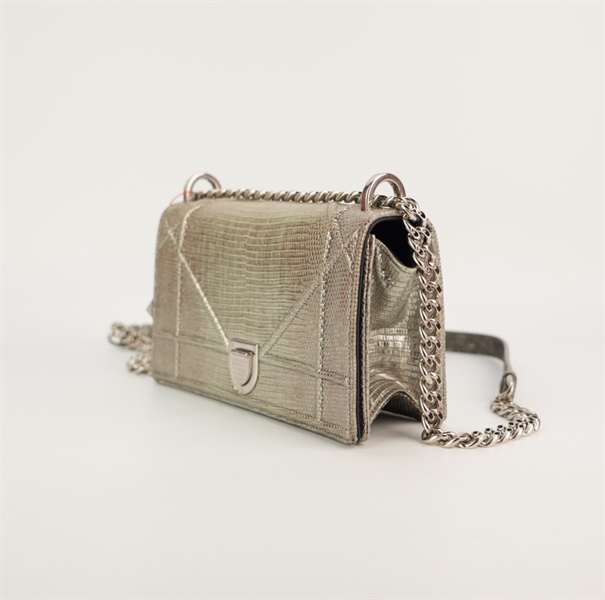 Túi Dior Woc màu bạc size 20 +