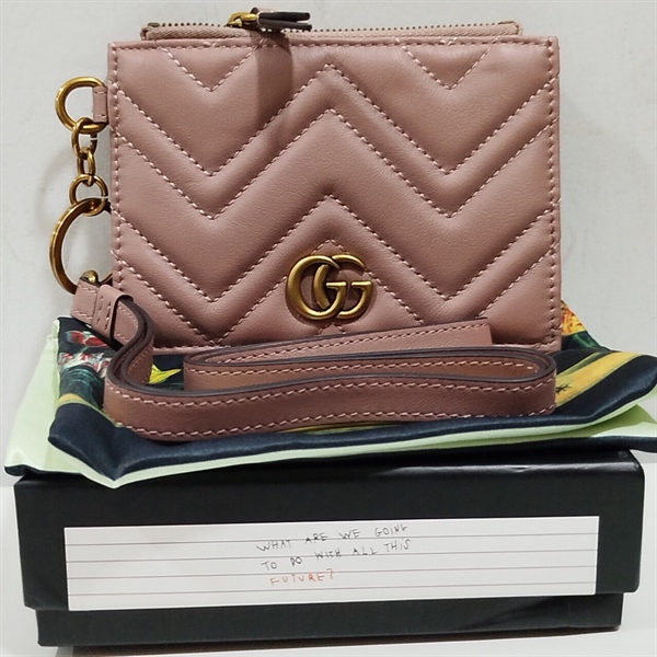 Ví Đựng Thẻ GG Hồng +