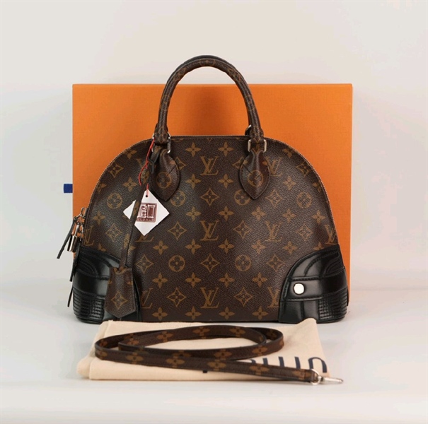 Túi LV alma hoạ tiết hoa nâu KG+