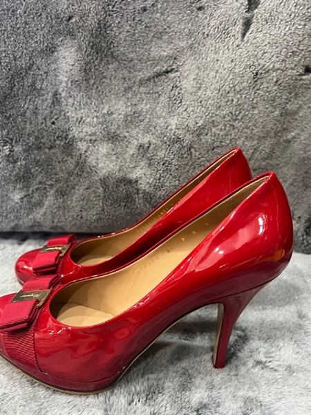 Giày Salvatore màu đỏ bóng KG+