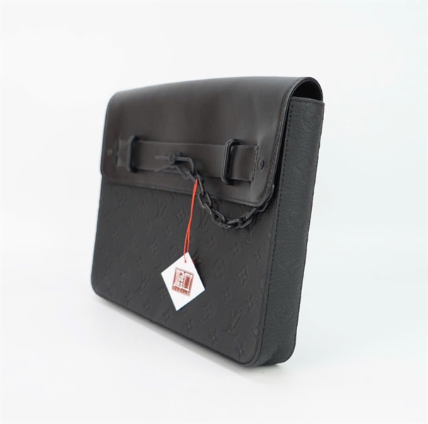 Túi LV hoa đen có xích trang trí size 28 TB+