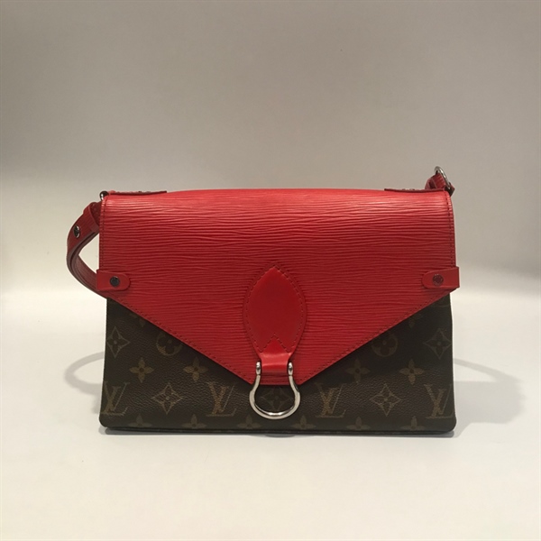Túi LV nâu nắp đỏ +