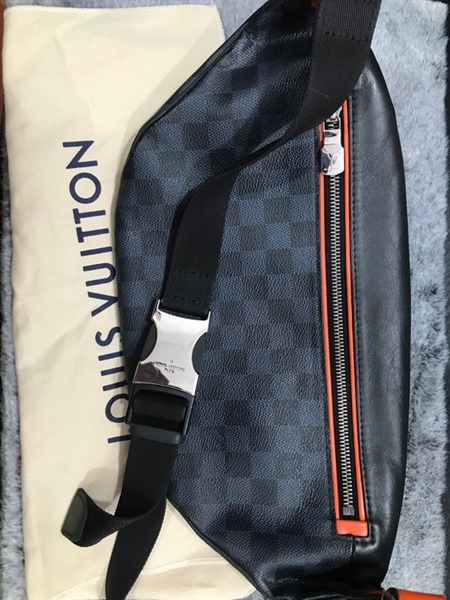 Túi LV Ô Vuông Xanh Đen KG+