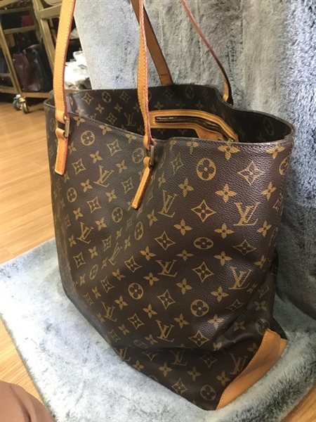 Túi tote bag LV hoa nâu size 45cm KG+