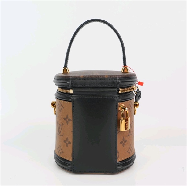 Túi LV vanity hoa nâu KG+