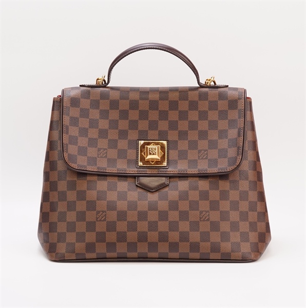 Túi LV nắp gập ô vuông nâu KG+