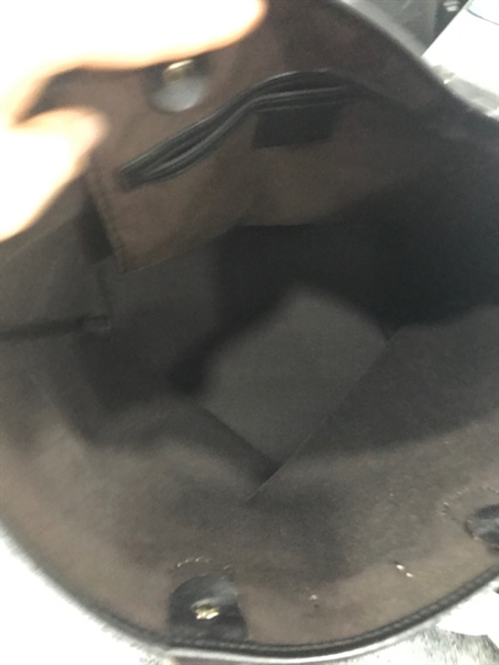 Túi GG Tote Xám Quai Đen+