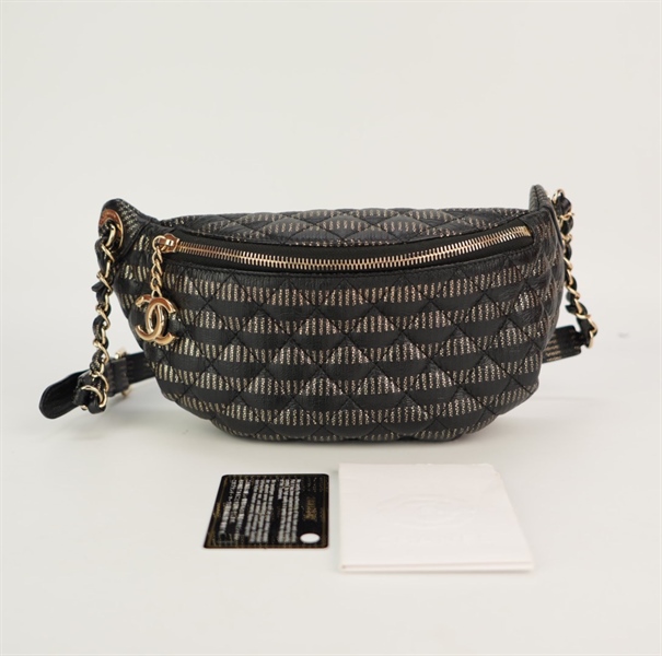 Túi Chanel BumBag đen KG+