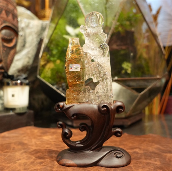 Tác phẩm Quan Âm Tự Tại tóc vàng 893233 +