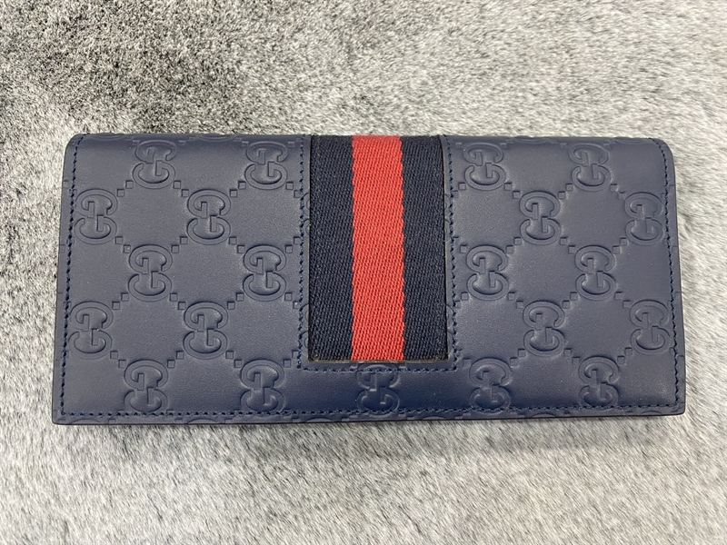 Ví GG xanh đen họa tiết viền +