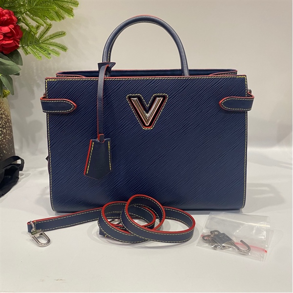 Túi LV Twist xanh viền đỏ KG+