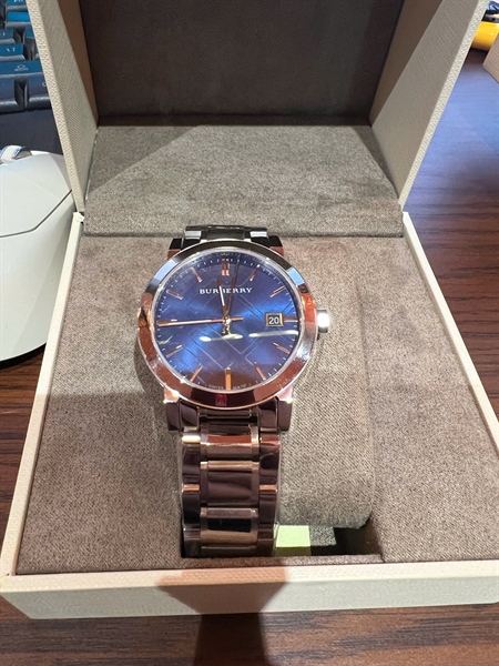 Đồng hồ BBR mặt tròn xanh dương KG+