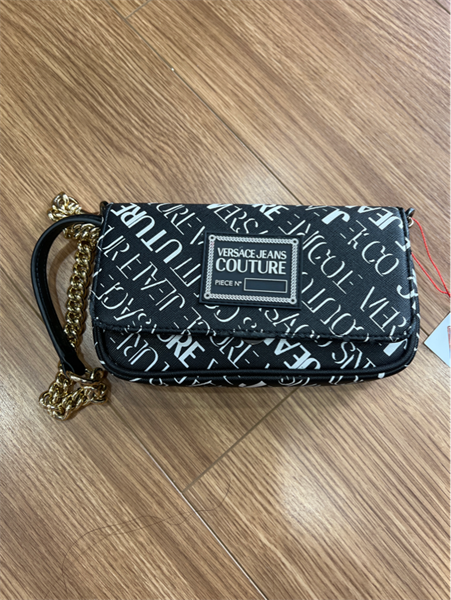 Túi Versace Jeans đen chữ trắng+