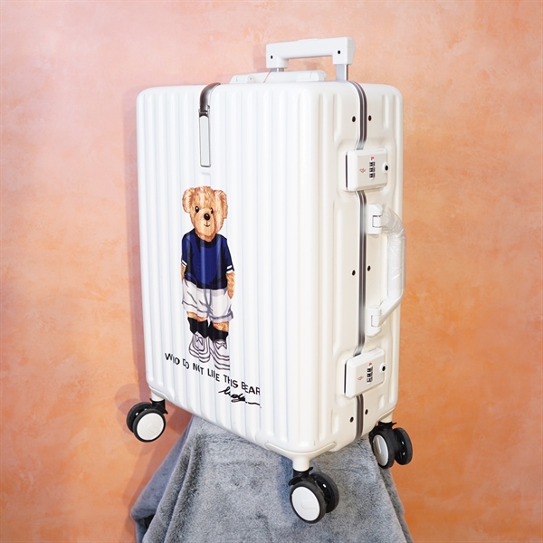 Vali gấu trắng sữa KG+