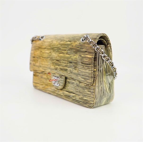 Túi Chanel màu vàng vân đen size 22 ++