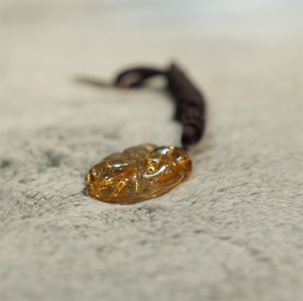 Mặt dây ngũ phúc tóc vàng +