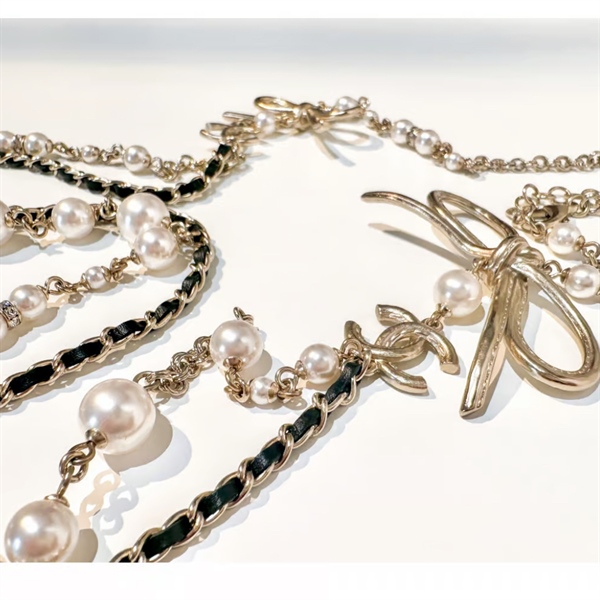 Dây chuyền CC ngọc trai nơ lớn KG+