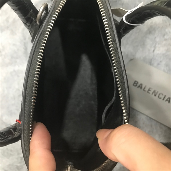 Túi GG&Balenciaga Alma da rắn xám +