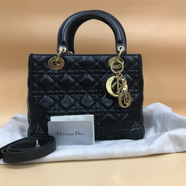 Túi Lady Dior Đen KG+