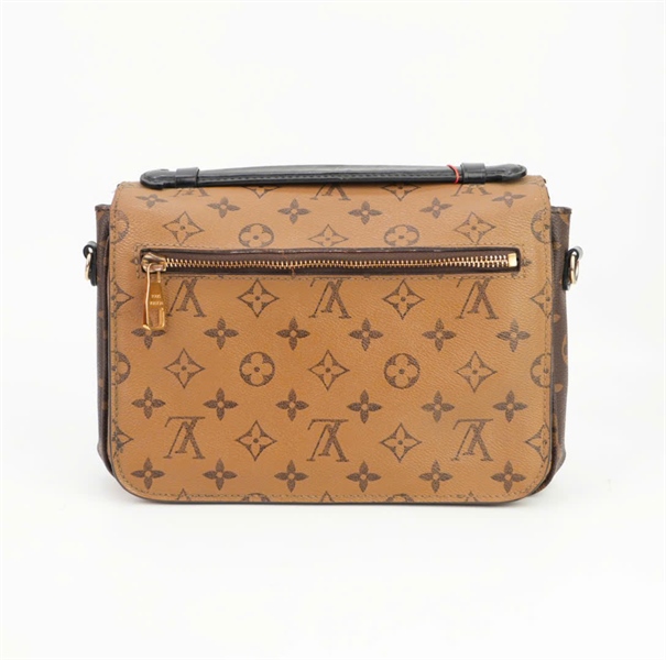 Túi LV metis hoa nâu nắp màu nhạt size 20 ++