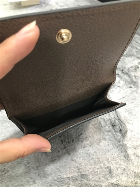 Ví GG 2 Ngăn Xám Phối Đỏ Xanh Rêu+