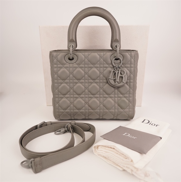 Túi Dior Lady xám +