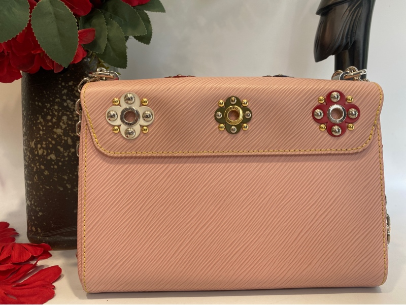 Túi LV hồng bông có gương KG+